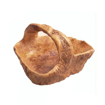 80PCS New Fabulous Carved Natural Wood Root Basket Vase Bowl